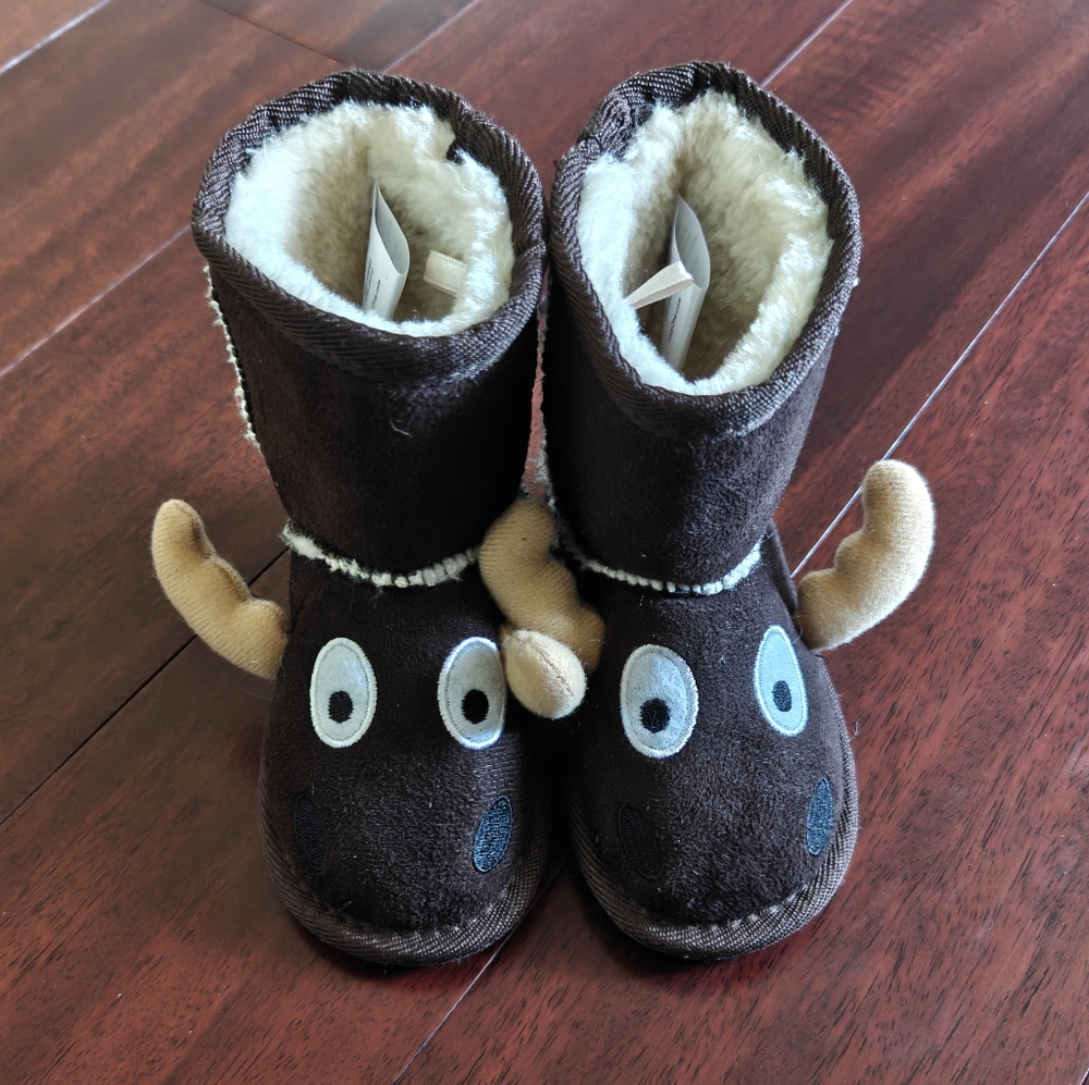 Lazy One Brown Moose Kids Boots